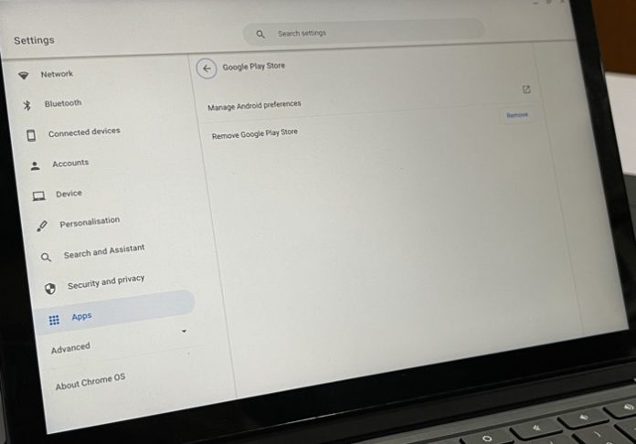 manage apps on chromebook
