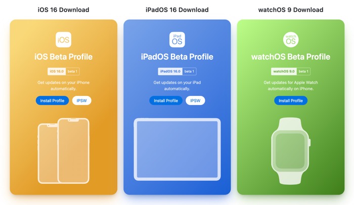 Beta Profiles for Apple OS