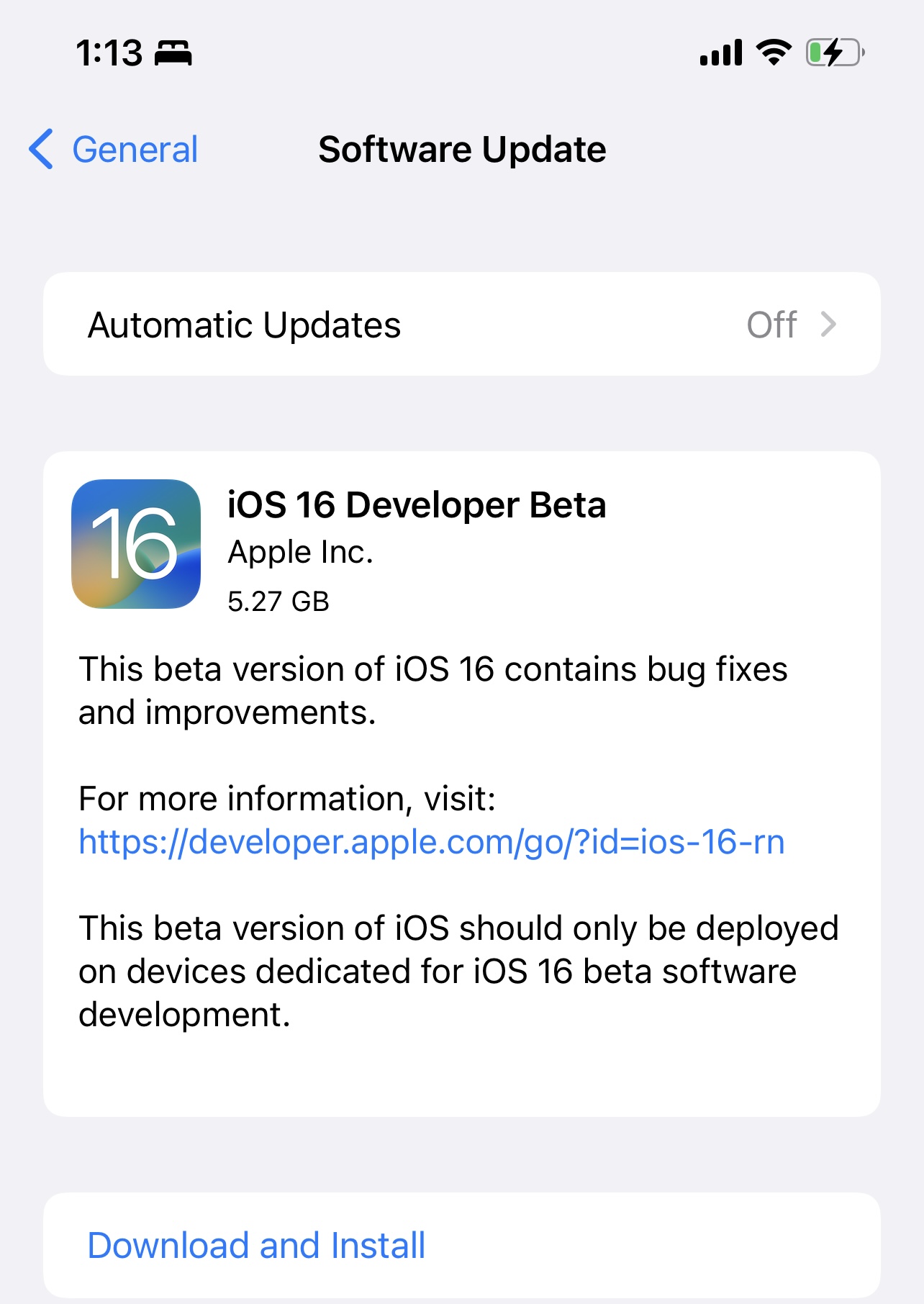 Download iOS 16 Developer Beta
