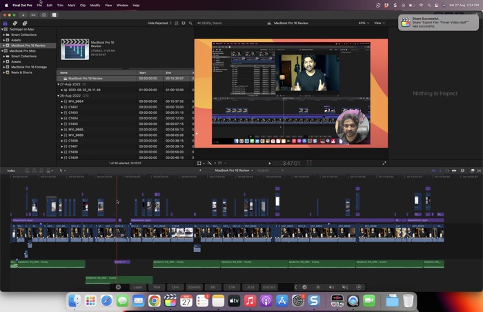 MacBook Pro 16 Review Editing in Final Cut Pro