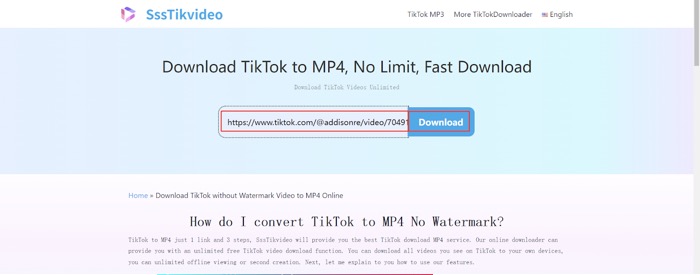 TikTok Video Download 01
