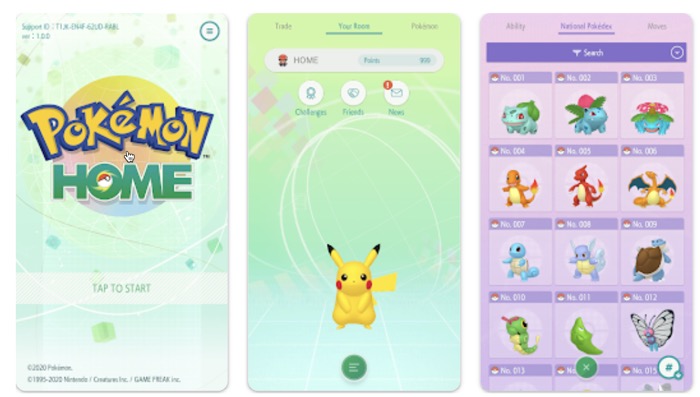 Pokemon HOME APp