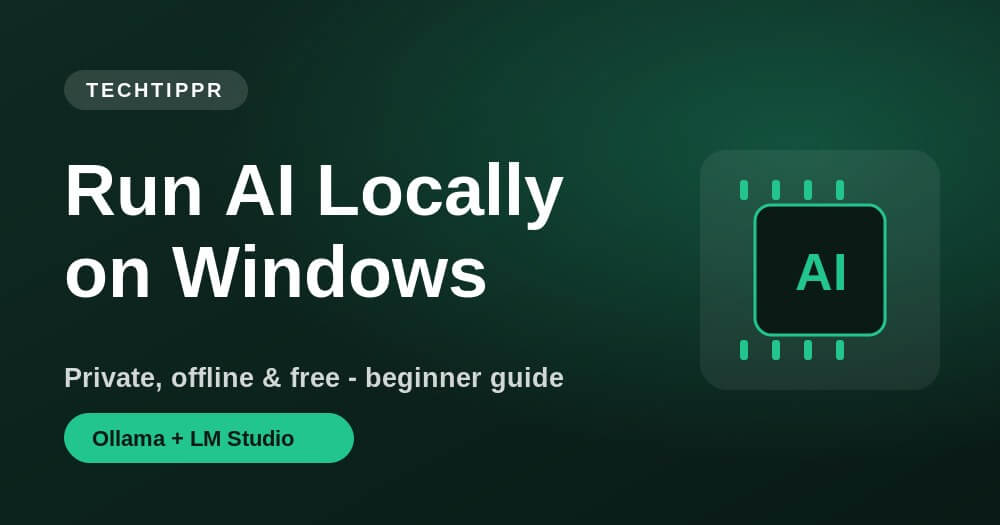 How to run AI locally on Windows