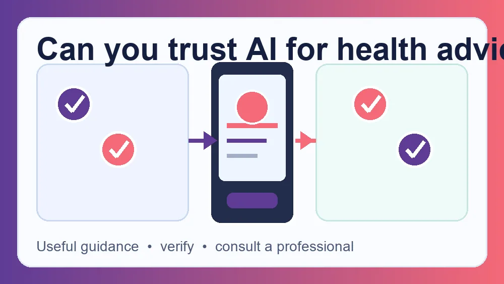 Person asking ChatGPT a health question beside a stethoscope, illustrating safe AI health guidance