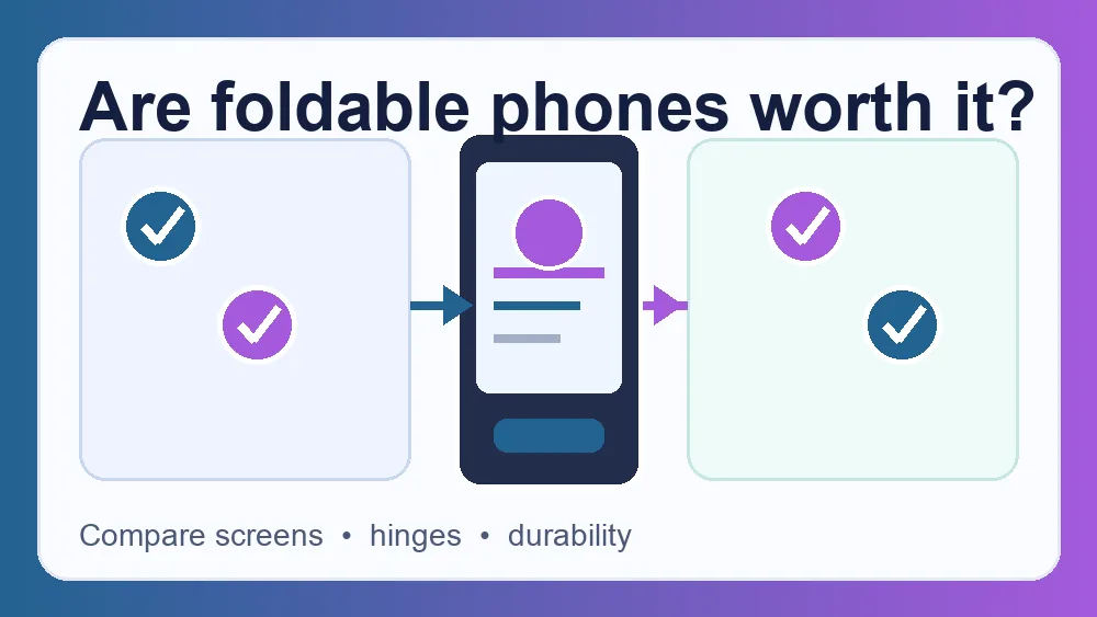 Foldable phone comparison showing book-style and flip-style designs
